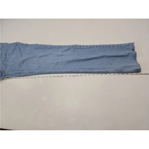 Abercrombie & Fitch The 90s Relaxed Jeans High Rise Curve Love 28 EXTRA LONG XL - Picture 8 of 11